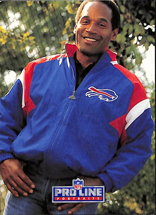 FIINR Football Card 1991 NFL Pro Line OJ Simpson NFL Football Card #28 - Mint Condition