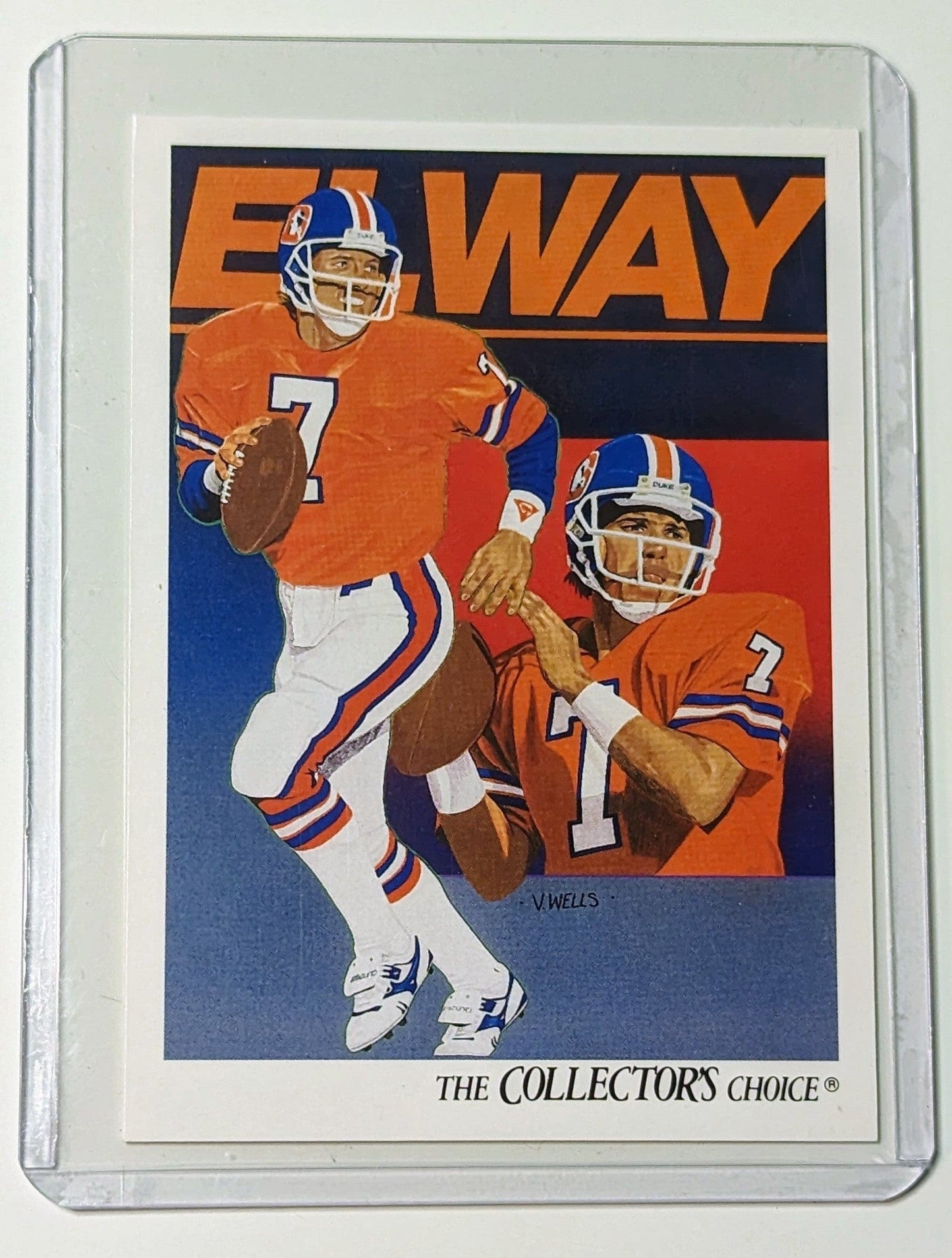FIINR Football Card 1991 Upper Deck John Elway Football Card #75 - Mint Condition