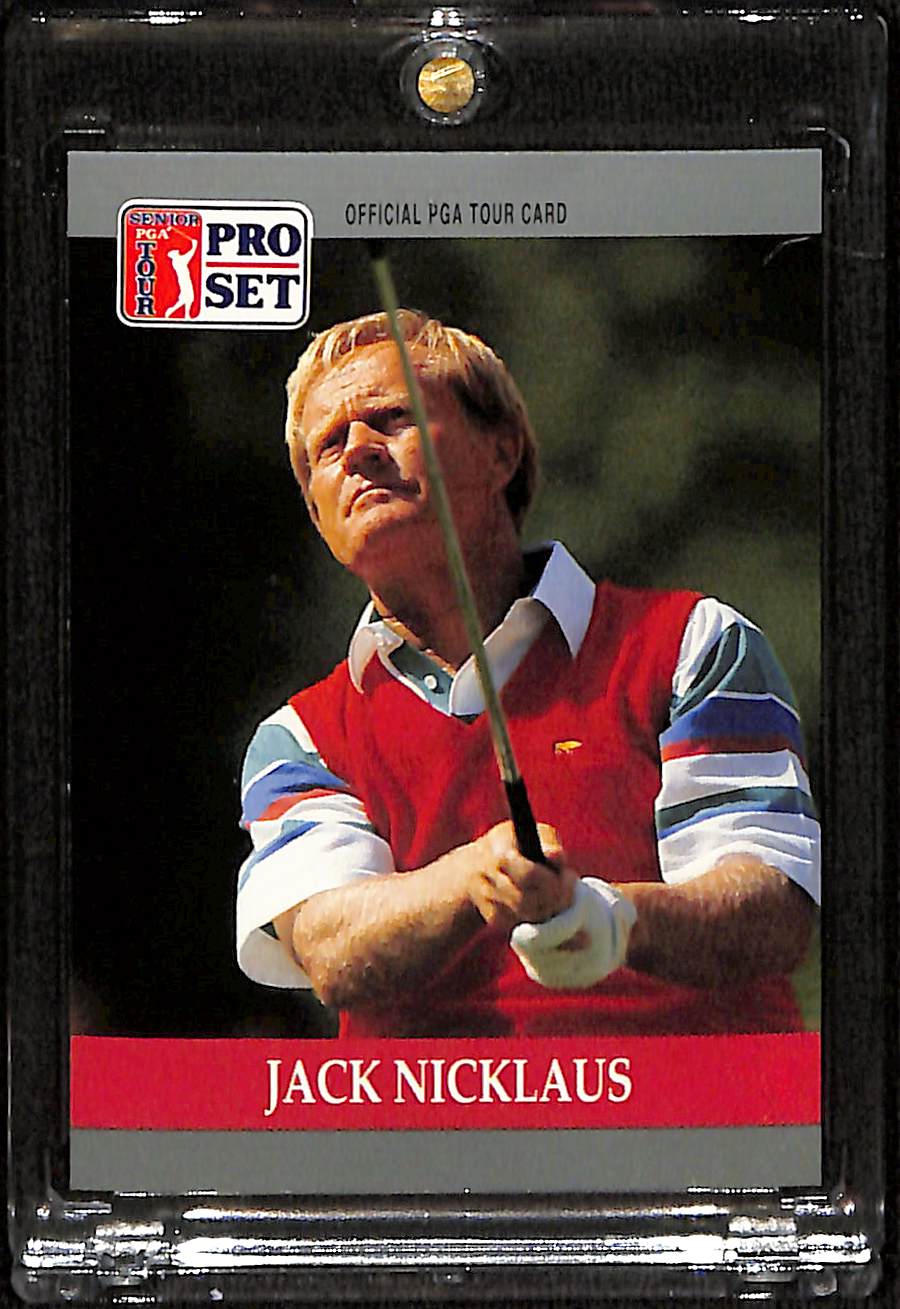 FIINR Golf Card 1990 PGA Pro Set Jack Nicklaus Professional Golf Collector Card #93 - Mint Condition