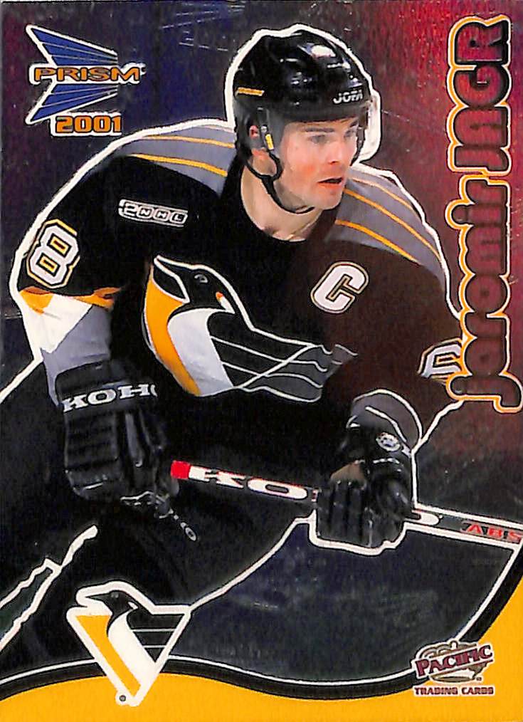 FIINR Hockey Card 2001 Prism Jaromir Jagr Hockey NHL Card #27 - Mint Condition