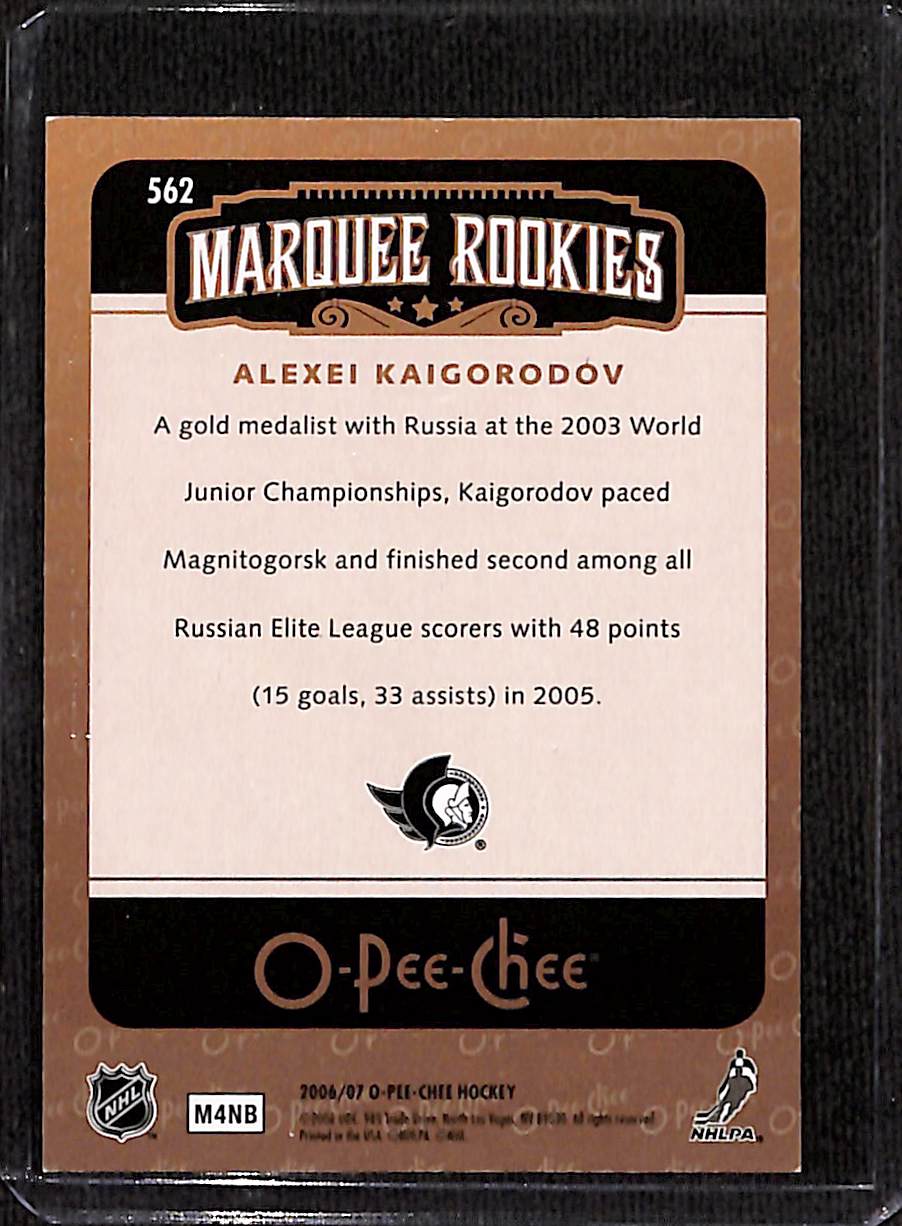 FIINR Hockey Card 2006 O-Pee-Chee Alexei Kaigorodov NHL Hockey Card #562 - Mint Condition