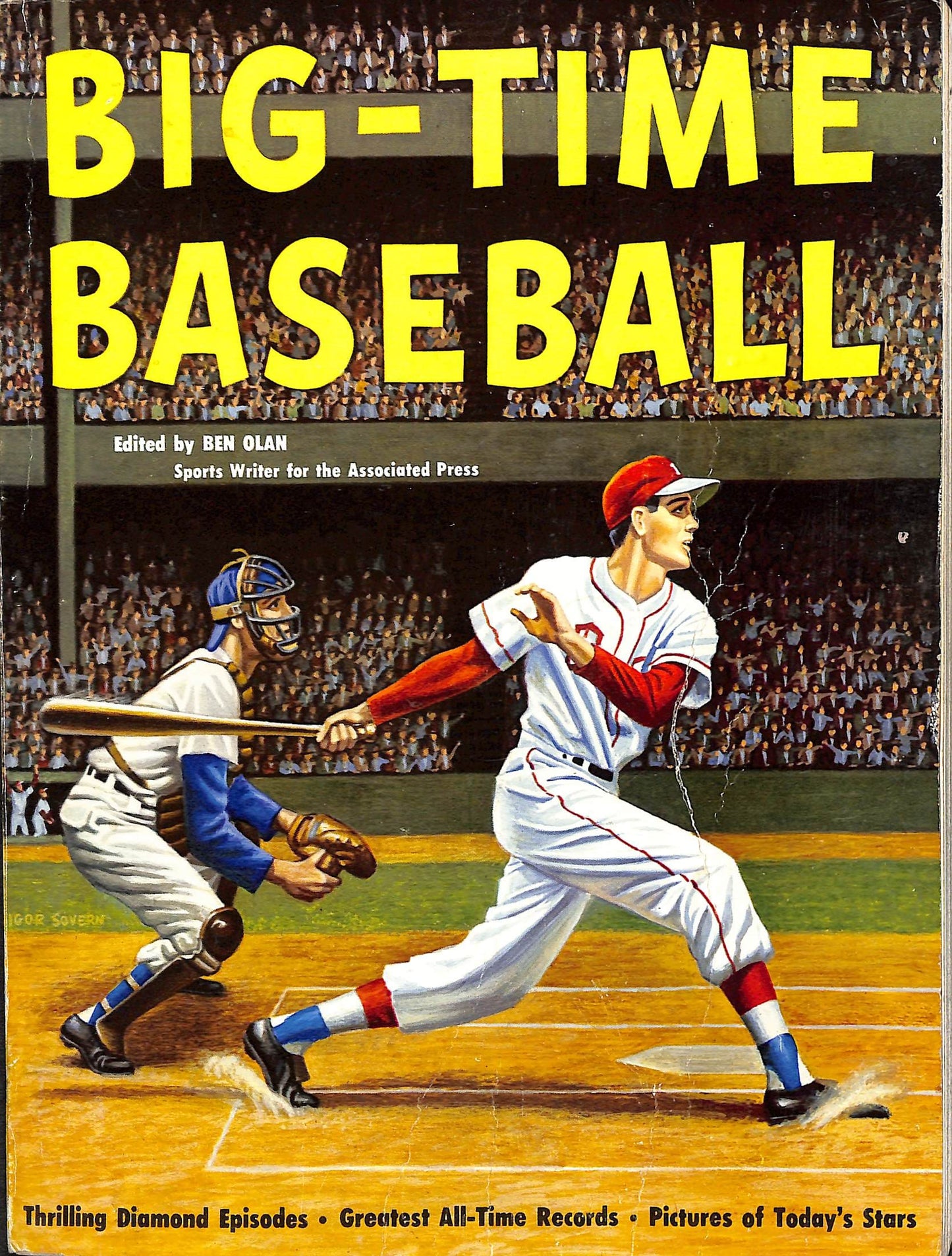 FIINR Other Sports Memorabilia 1960 Big Time Vintage Baseball Book - Edited By Ben Olan Sports Writer for The Associated Press