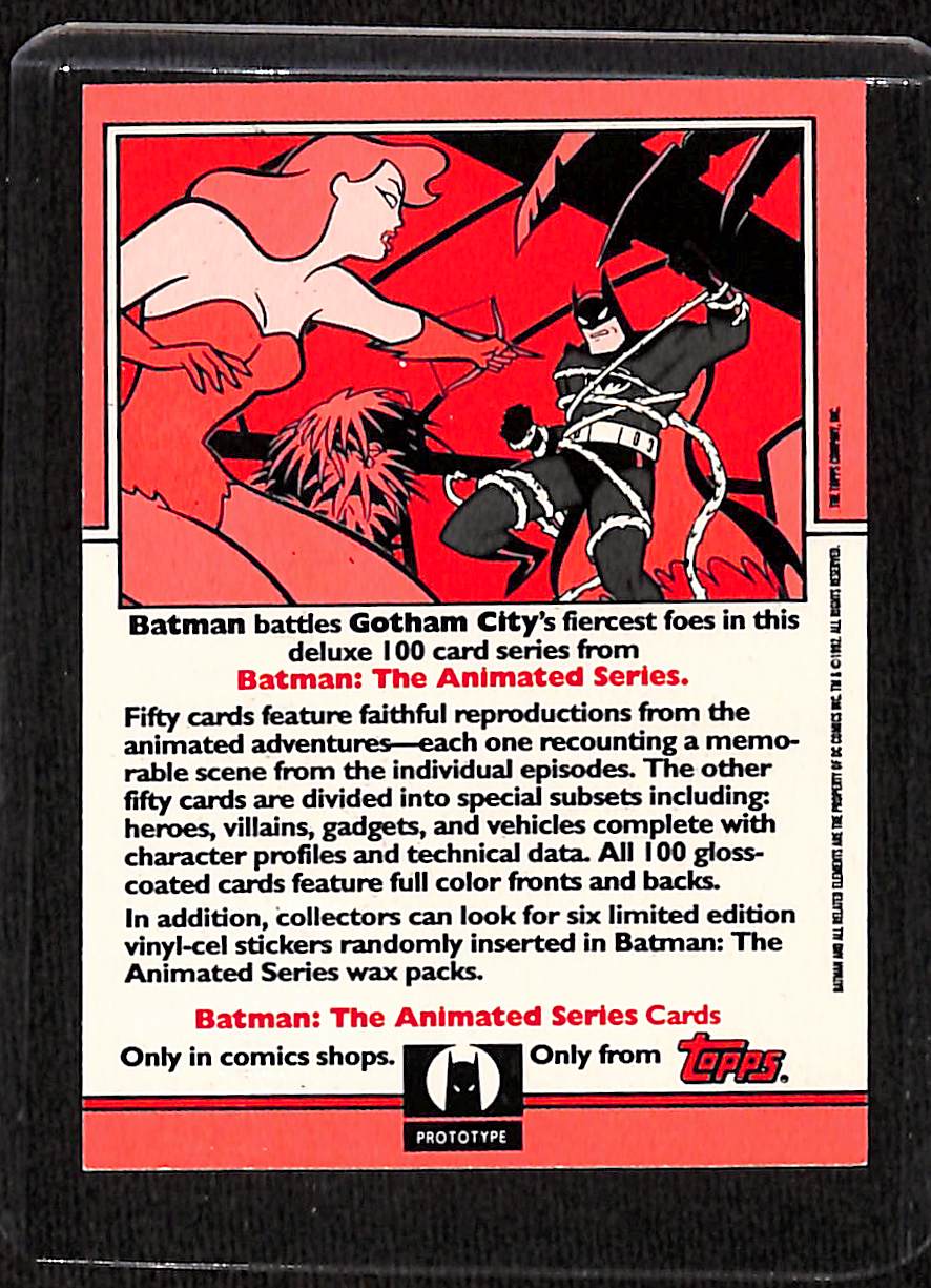 FIINR Other Sports Memorabilia 1992 Topps Batman Comics Card - The Animated Card Series - Card 100 - Mint Condition