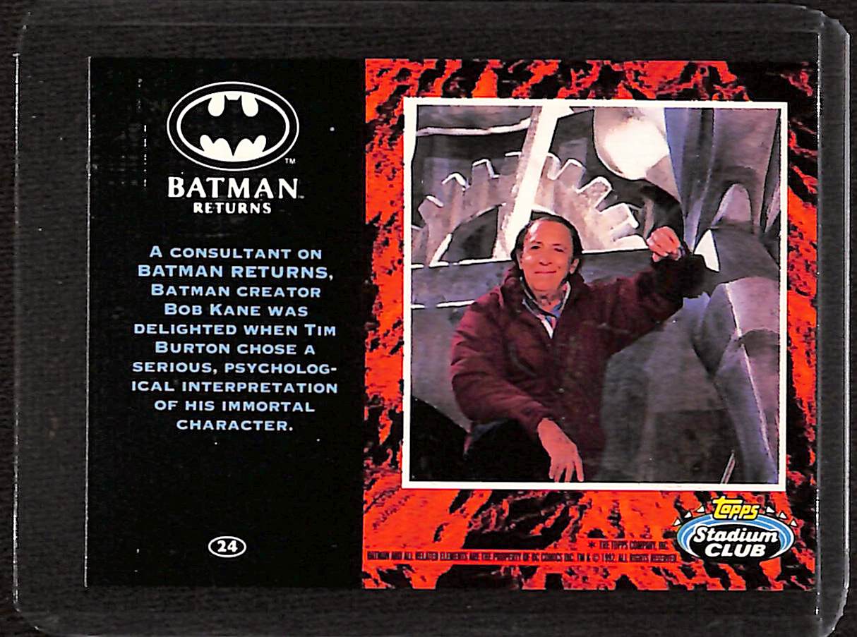 FIINR Other Sports Memorabilia 1992 Topps Batman Played By Michael Keaton Batman Returns Card #24 - Mint Condition