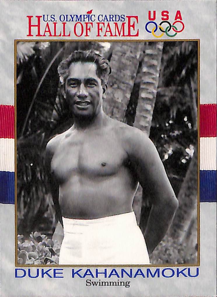 FIINR US Olympic Cards 1991 Duke Kahanamoku US Olympic Trading Card #20 - Mint Condition