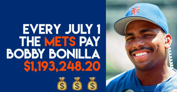 Bobby Bonilla Day and Mets Payments 