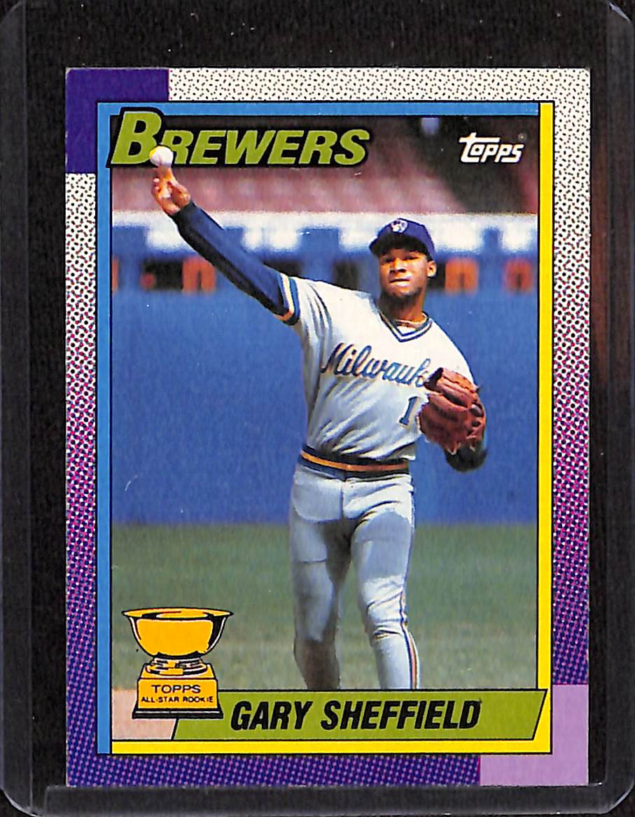 FIINR Auctions Baseball Card 1990 Topps Gary Sheffield Rookie MLB Baseball Card #718- Rookie Card - Mint Condition