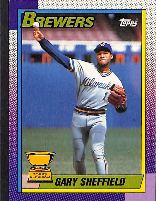 FIINR Auctions Baseball Card 1990 Topps Gary Sheffield Rookie MLB Baseball Card #718- Rookie Card - Mint Condition