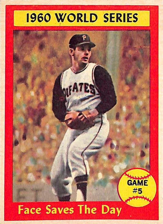 FIINR Baseball Card 1960 Topps World Series Game 5 Vintage Baseball Card Between The Pittsburgh Pirates and NY Yankees #310 - Mint Condition