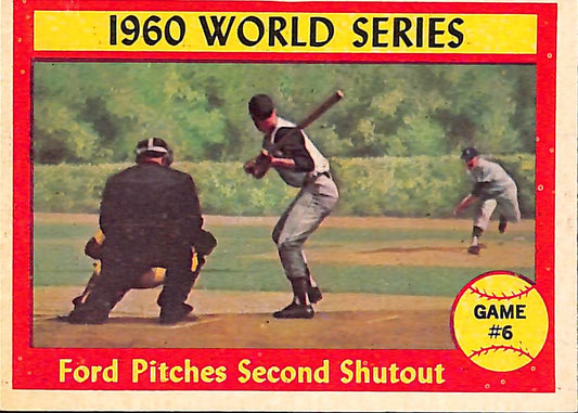 FIINR Baseball Card 1960 Topps World Series Game 6 Vintage Baseball Card Between The Pittsburgh Pirates and NY Yankees #311 - Mint Condition