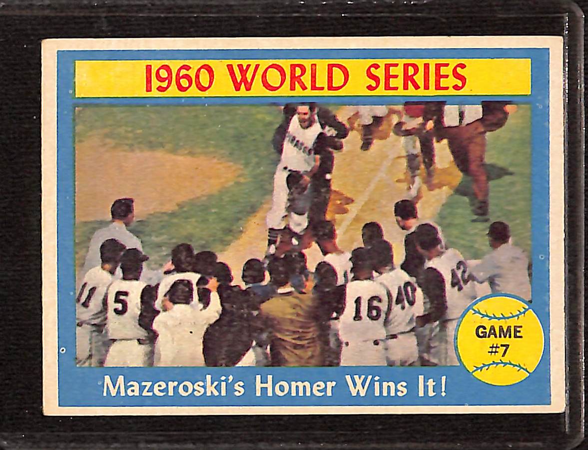 FIINR Baseball Card 1960 Topps World Series Game 7 Vintage Baseball Card Between The Pittsburgh Pirates and NY Yankees #312 - Mint Condition