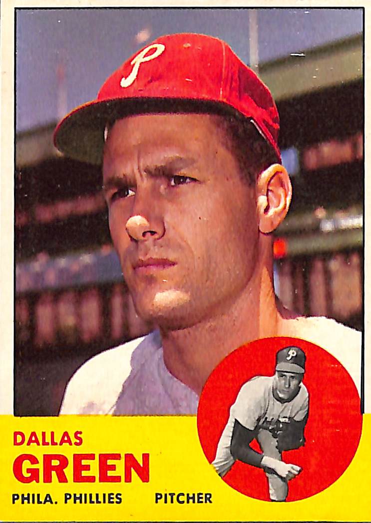 FIINR Baseball Card 1963 Dallas Green Vintage Baseball Card #91 - Mint Condition