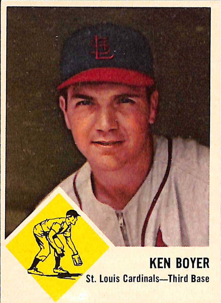 FIINR Baseball Card 1963 Fleer Ken Boyer Vintage Baseball Card #60 - Mint Condition