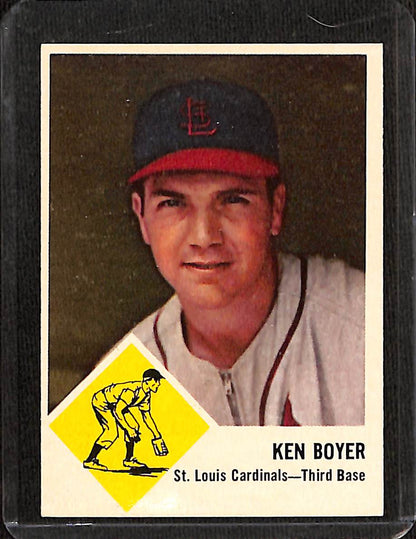 FIINR Baseball Card 1963 Fleer Ken Boyer Vintage Baseball Card #60 - Mint Condition