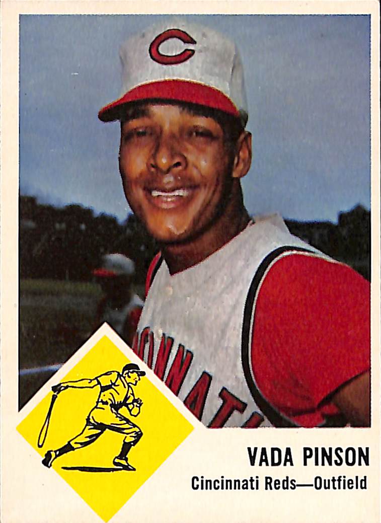 FIINR Baseball Card 1963 Fleer Vada Pinson Vintage Baseball Card #34 - Mint Condition