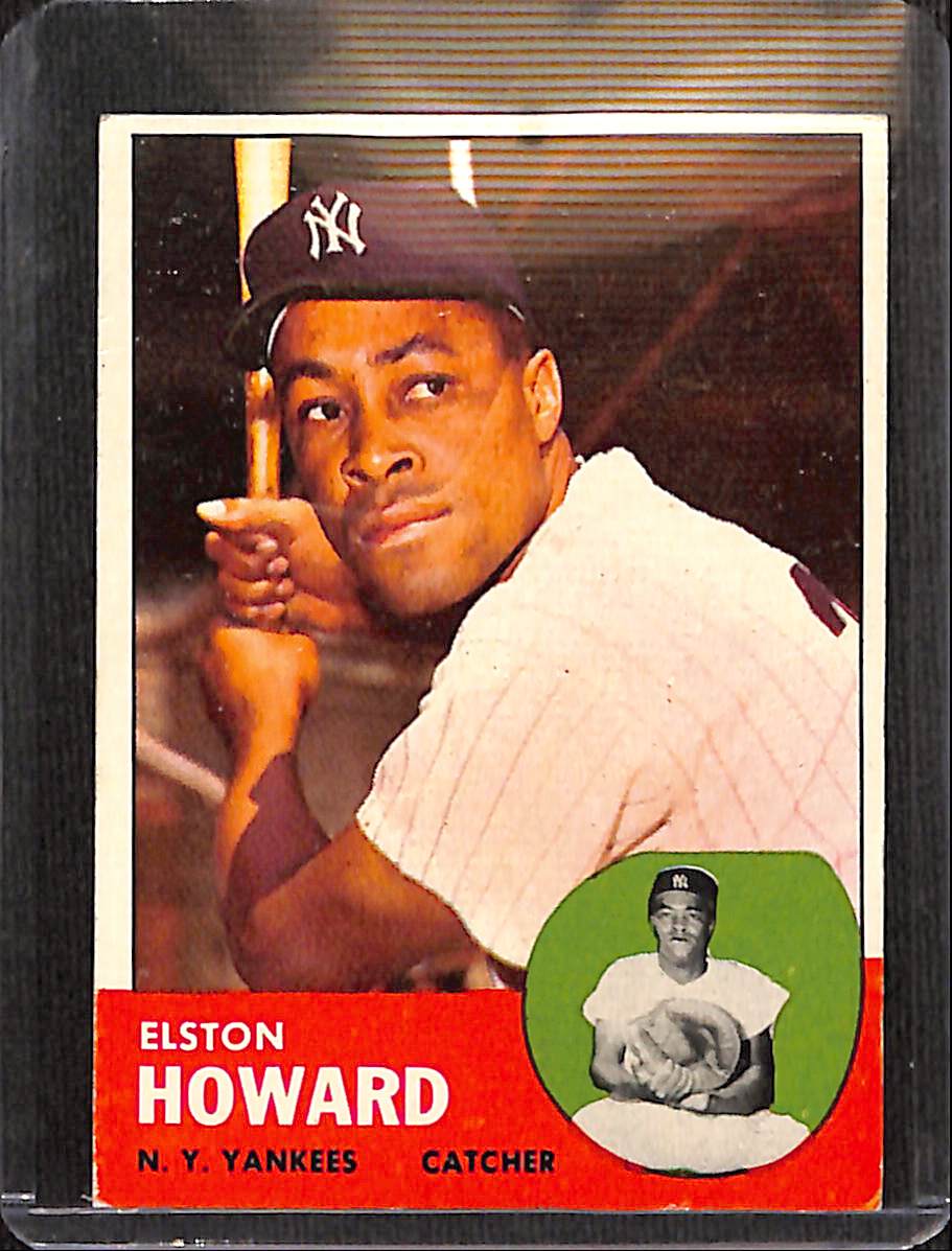 FIINR Baseball Card 1963 Topps Elston Howard Vintage Baseball Card #60 - Mint Condition
