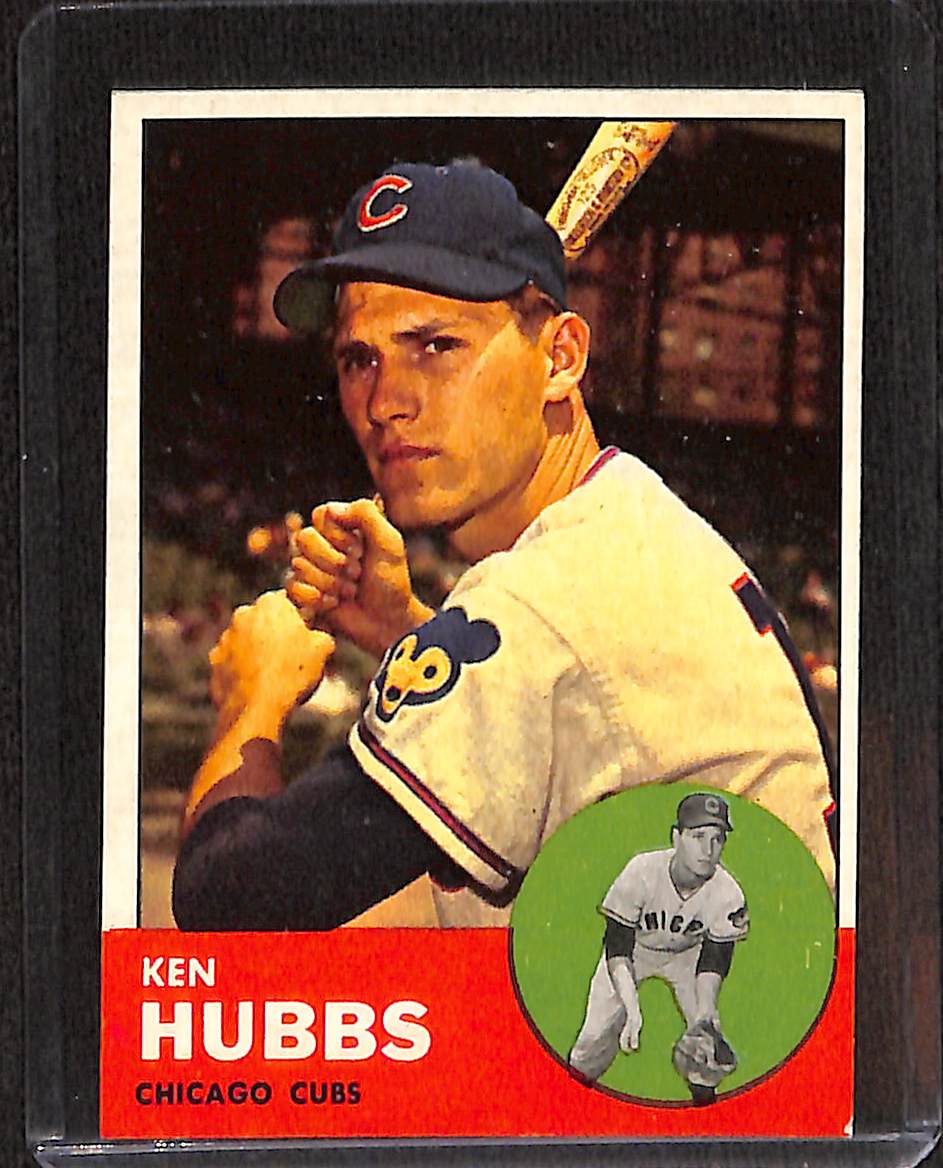 FIINR Baseball Card 1963 Topps Ken Hubbs Vintage Baseball Card #15 - Pristine - Mint Condition