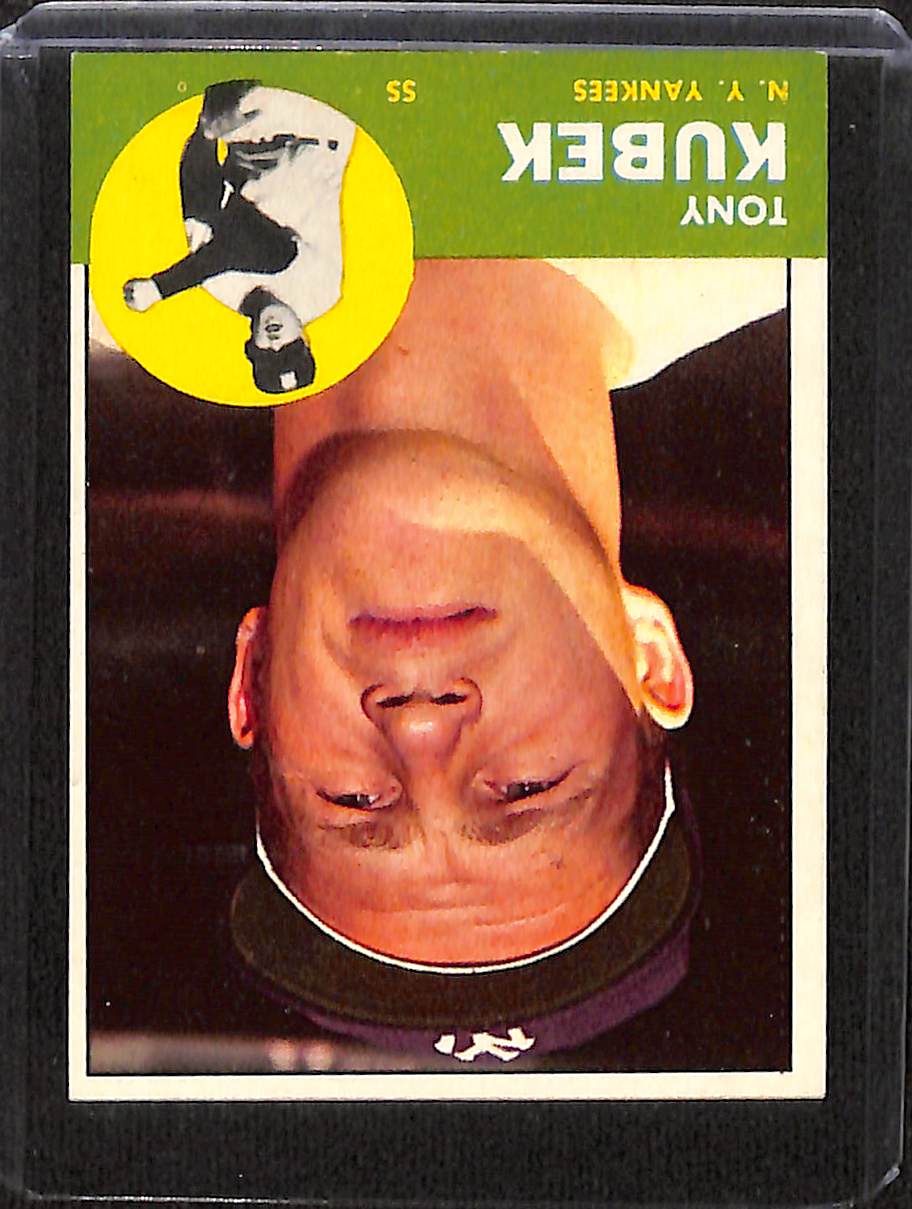 FIINR Baseball Card 1963 Topps Tony Kubek Vintage Baseball Card #20 - Pristine - Mint Condition