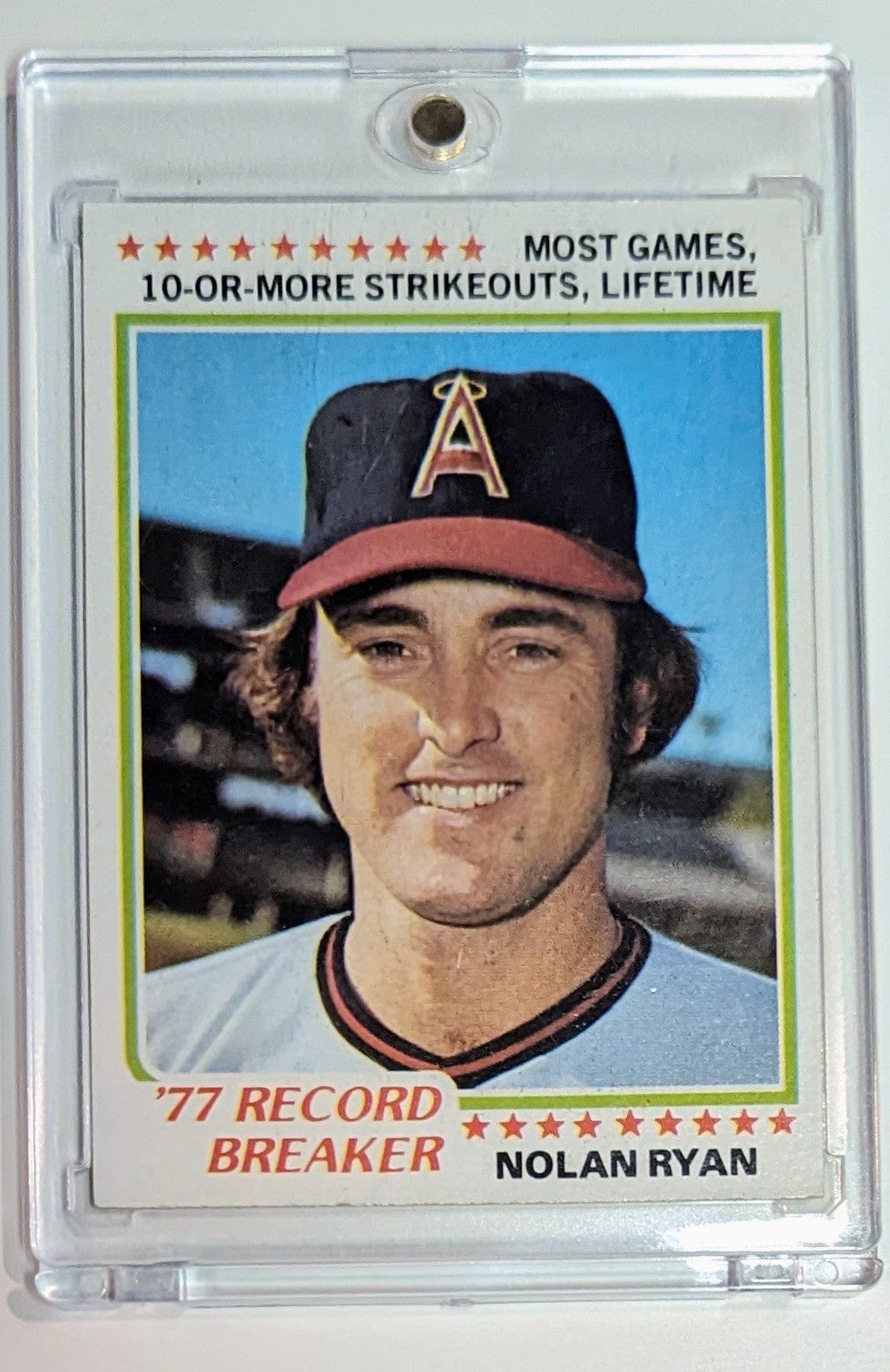 FIINR Baseball Card 1978 Topps Nolan Ryan Vintage Baseball Card #6 - Mint Condition - Tops Koufax Record