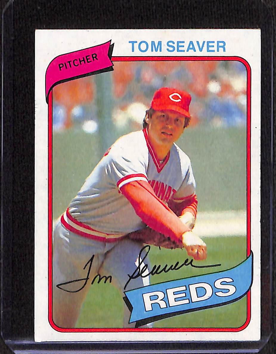 FIINR Baseball Card 1980 Topps Tom Seaver Vintage Baseball Card #500 - Mint Condition