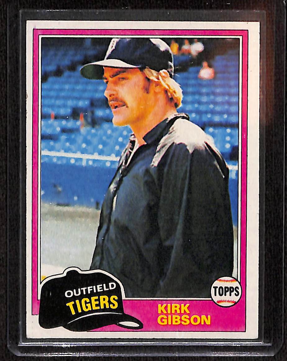 FIINR Baseball Card 1981 Topps Kirk Gibson Rookie MLB Baseball Card #315 - Rookie Card- Mint Condition