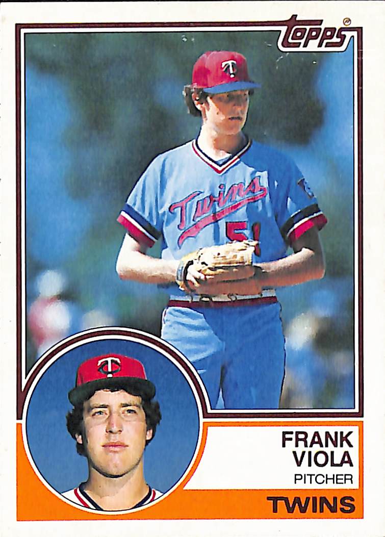 FIINR Baseball Card 1983 Topps Frank Viola Vintage MLB Baseball Card #586 - Mint Condition