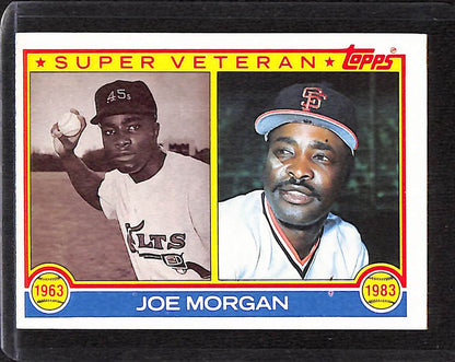 FIINR Baseball Card 1983 Topps Joe Morgan Super Veteran Vintage Baseball Card #604 - Mint Condition