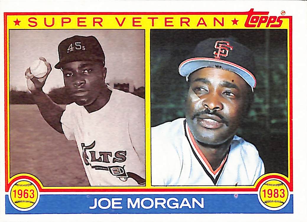 FIINR Baseball Card 1983 Topps Joe Morgan Super Veteran Vintage Baseball Card #604 - Mint Condition