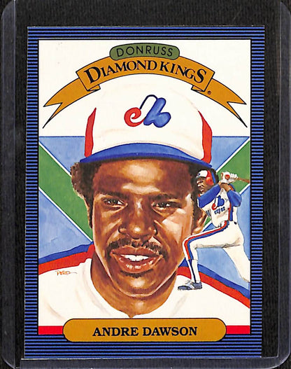 FIINR Baseball Card 1985 Donruss Diamond Kings Andre Dawson Vintage Baseball Card #25 - Mint Condition