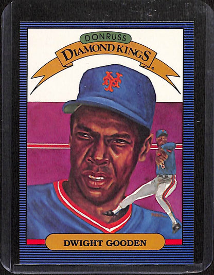 FIINR Baseball Card 1985 Donruss Diamond Kings Dwight "Doc" Gooden MLB Vintage Baseball Card #26 - Mint Condition