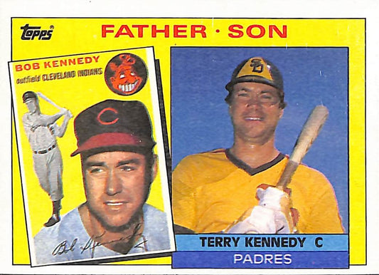 FIINR Baseball Card 1985 Topps Bob Kennedy and Terry Kennedy Baseball Card #135 - Mint Condition