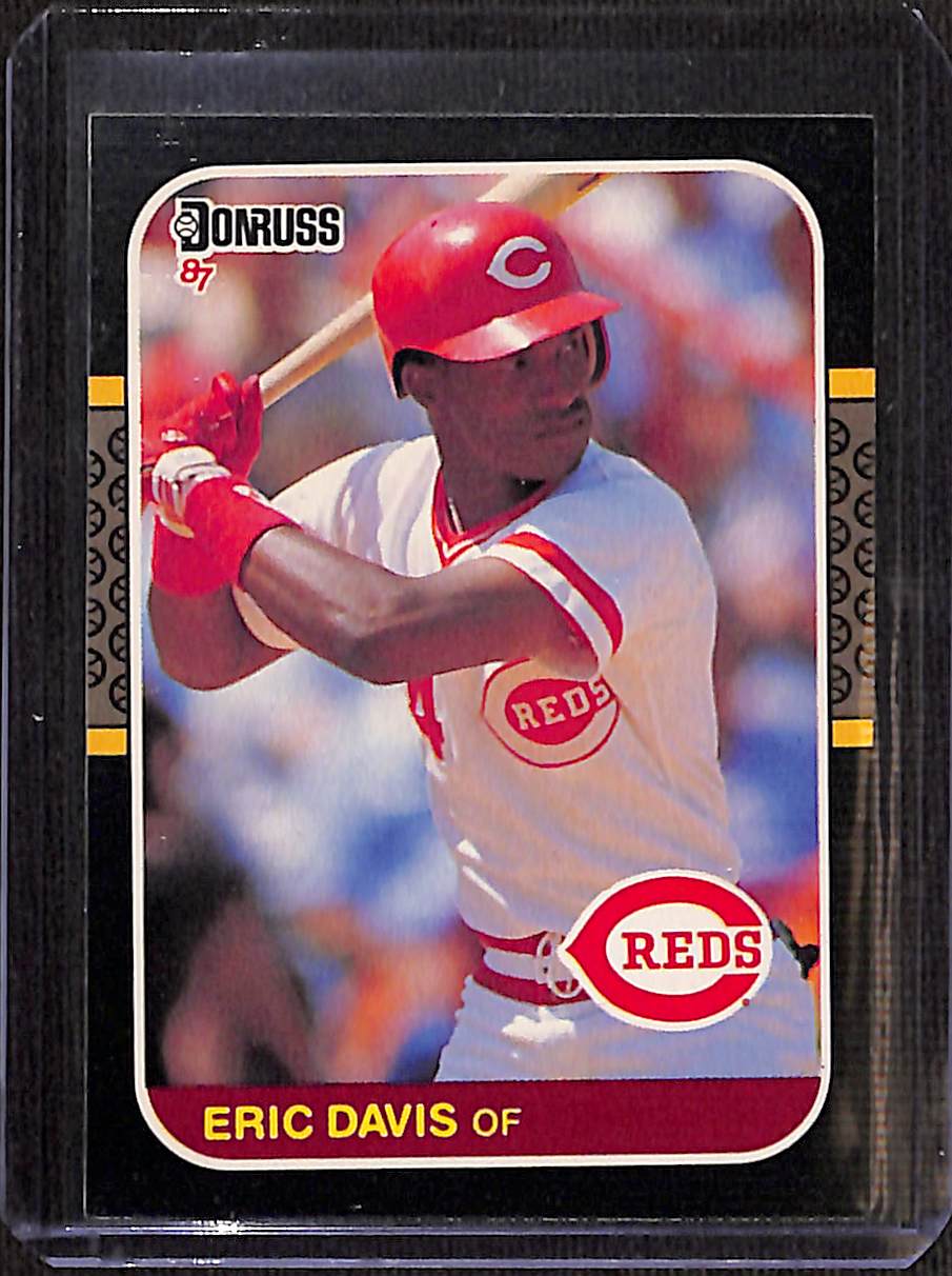 FIINR Baseball Card 1986 Donruss Eric Davis Vintage MLB Baseball Card #265 - Mint Condition