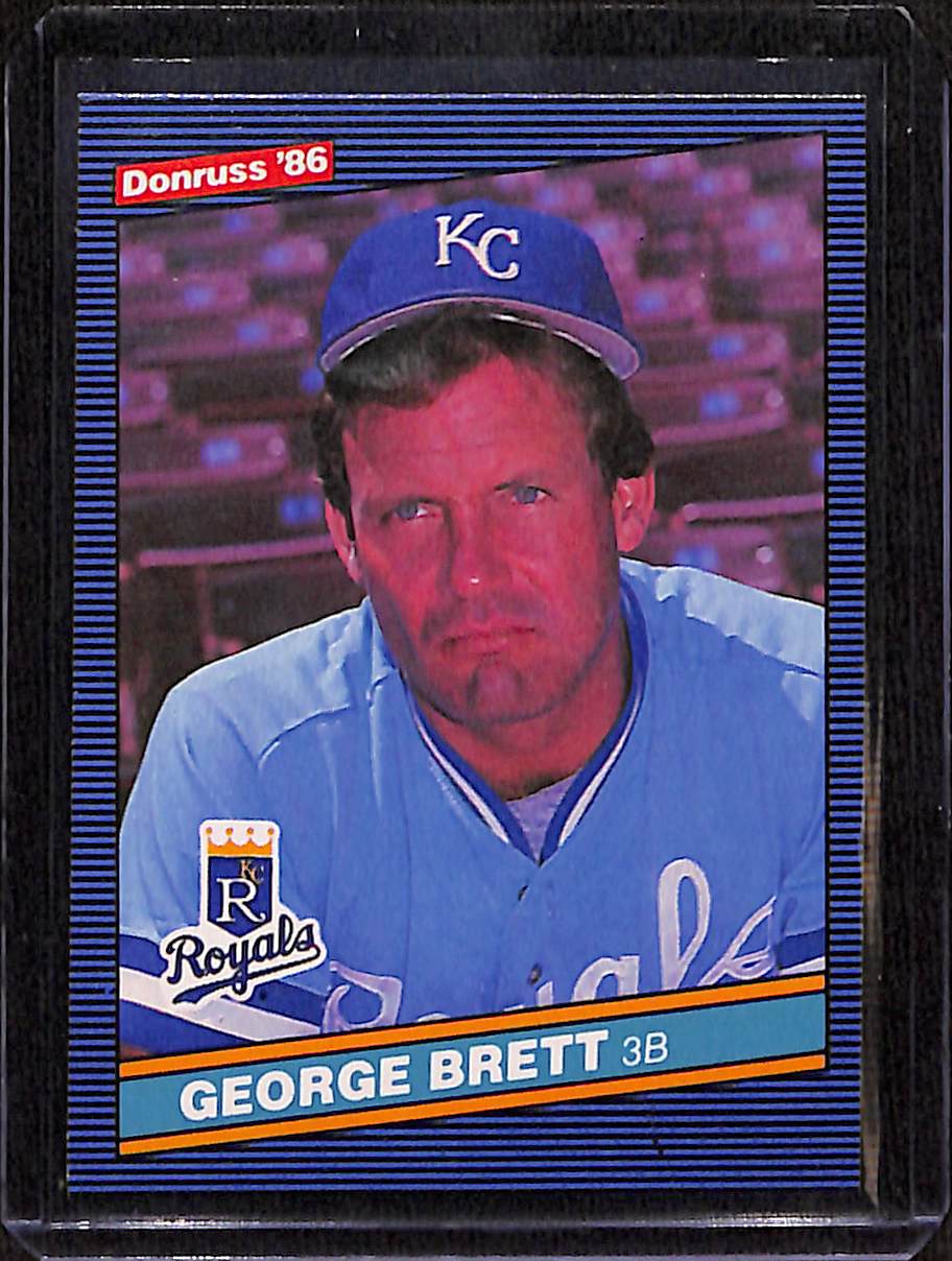 FIINR Baseball Card 1986 Donruss George Brett Vintage MLB Baseball Card #53 - Mint Condition