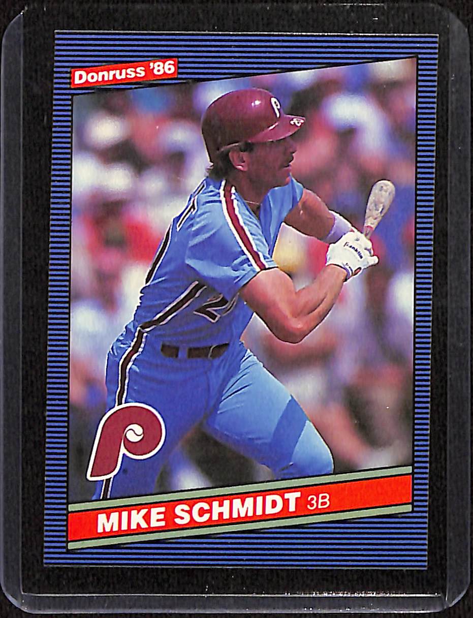 FIINR Baseball Card 1986 Donruss Mike Schmidt Vintage Baseball Card #61 - Mint Condition