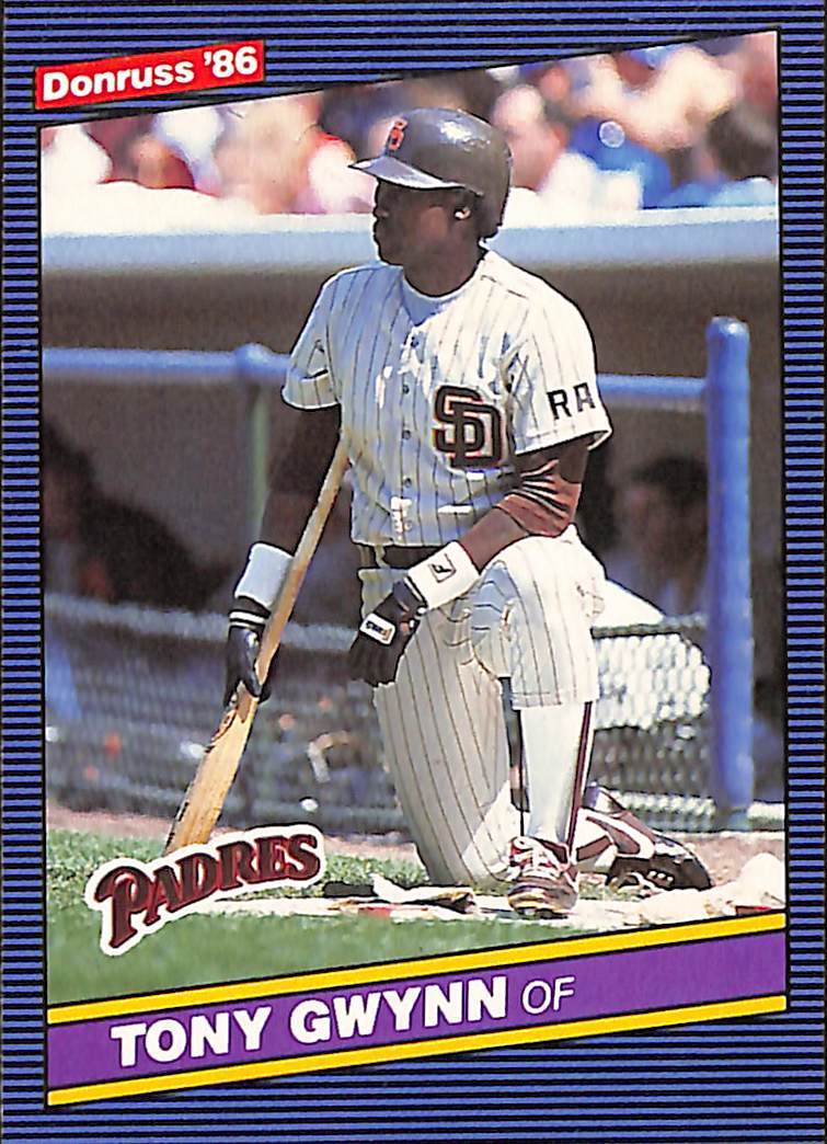 FIINR Baseball Card 1986 Donruss Tony Gwynn Vintage MLB Baseball Card #112 - Mint Condition