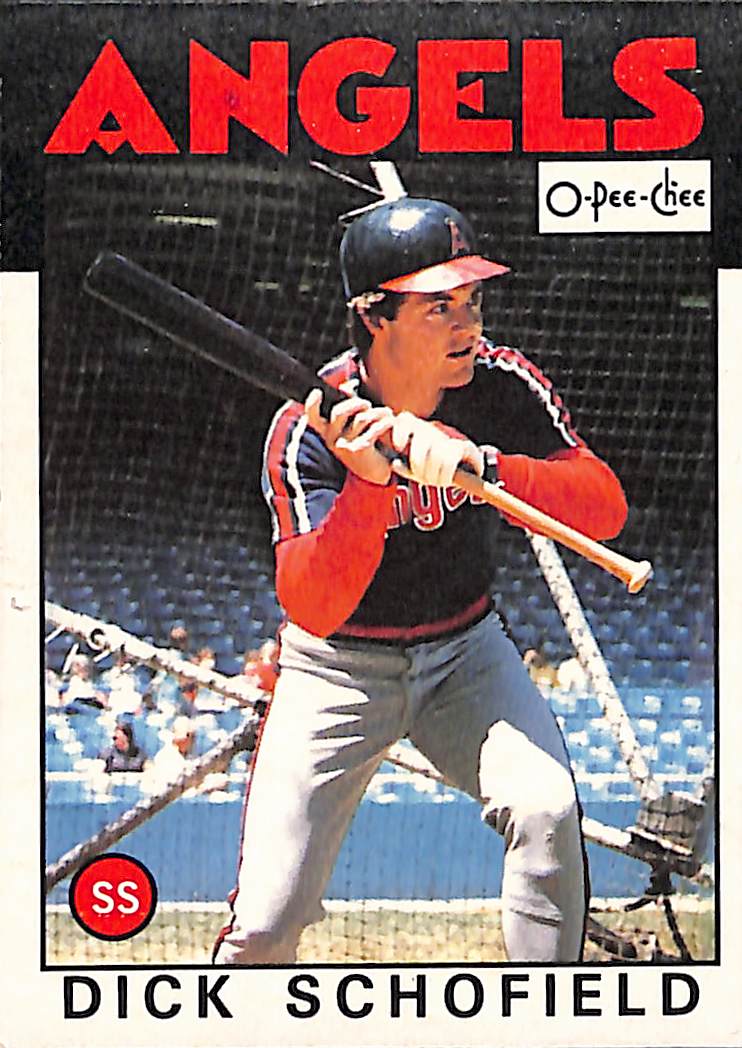 FIINR Baseball Card 1986 O-Pee-Chee Dick Schofield Vintage MLB Baseball Card #311 - Mint Condition