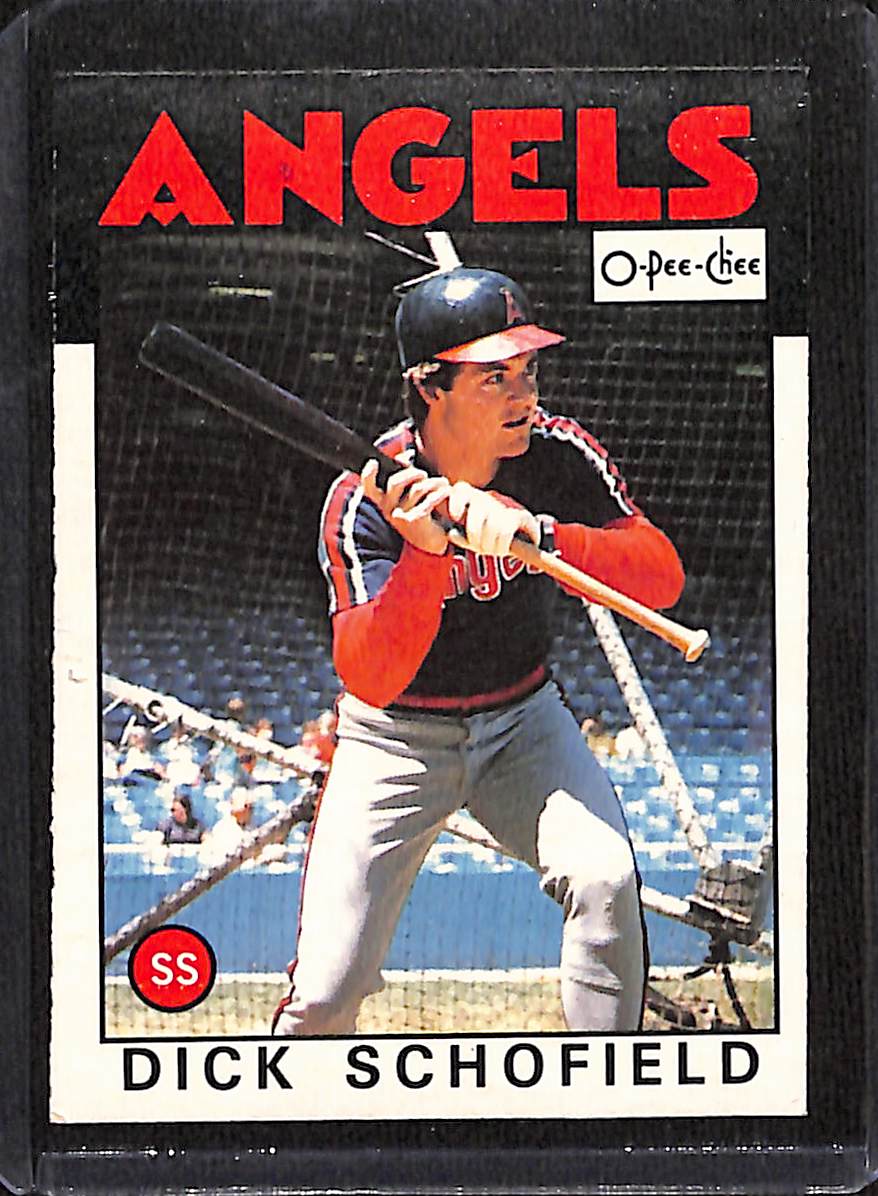 FIINR Baseball Card 1986 O-Pee-Chee Dick Schofield Vintage MLB Baseball Card #311 - Mint Condition