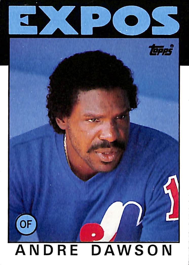 FIINR Baseball Card 1986 Topps Andre Dawson Vintage Baseball Card #760 - Mint Condition