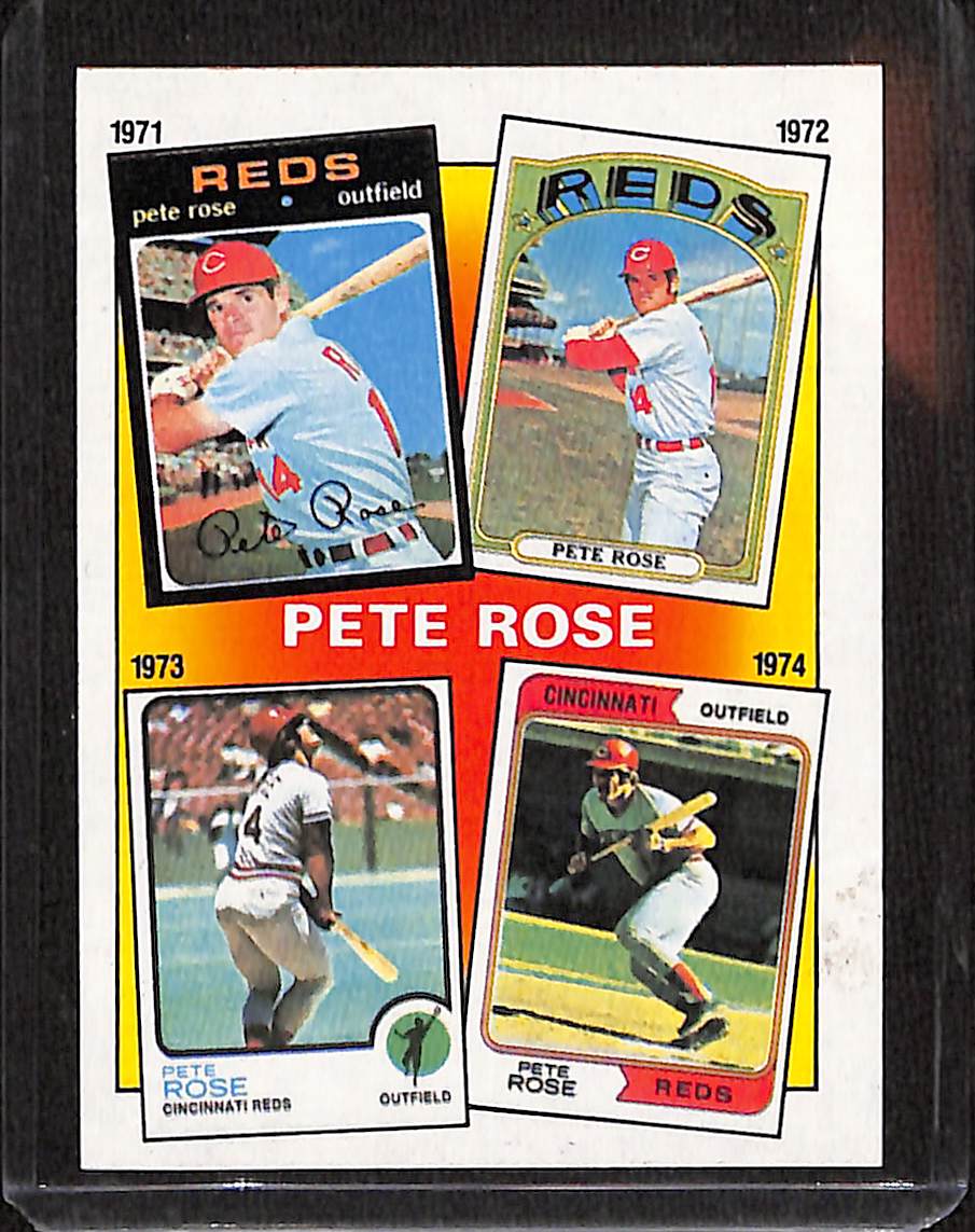 FIINR Baseball Card 1986 Topps Pete Rose Vintage Baseball Card #4 - Mint Condition