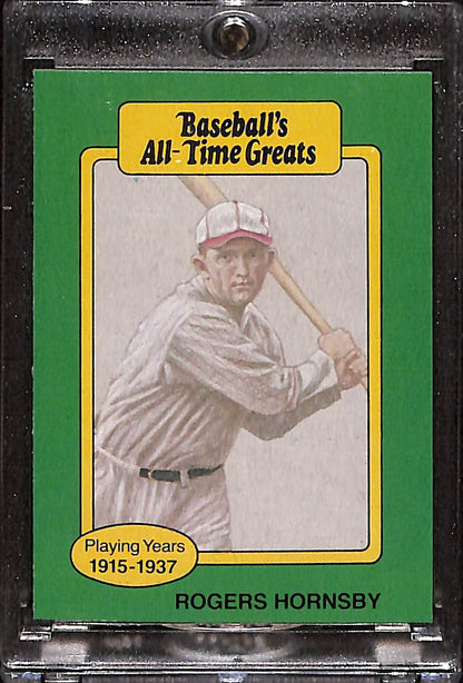 FIINR Baseball Card 1987 All-Time Greats Rogers Hornsby - Vintage - Mint Condition