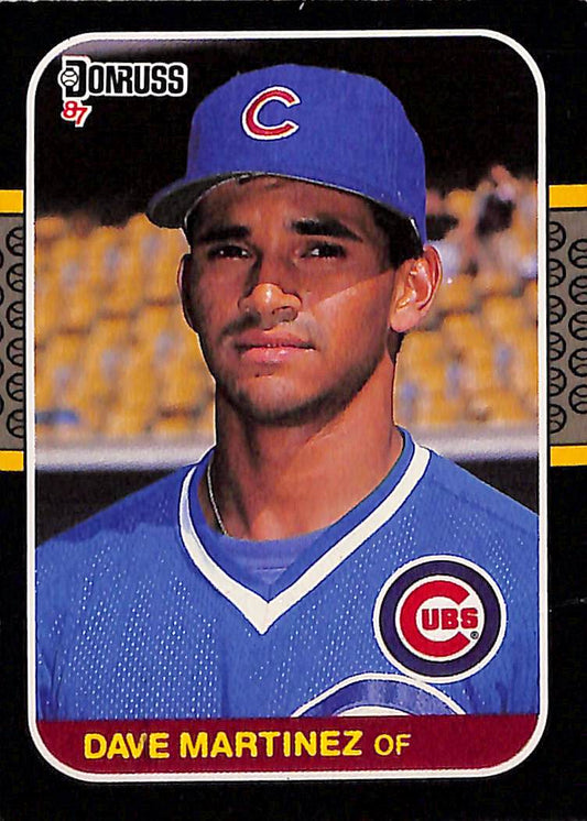 FIINR Baseball Card 1987 Donruss Dave Martinez Vintage MLB Baseball Card #488 - Mint Condition