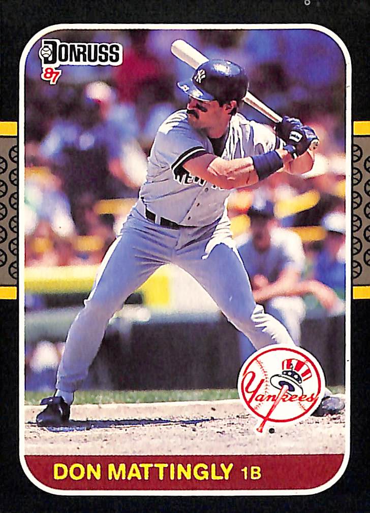 FIINR Baseball Card 1987 Donruss Don Mattingly Baseball Card #52 - Mint Condition