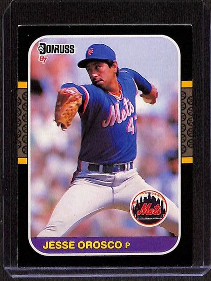 FIINR Baseball Card 1987 Donruss Jesse Orosco Vintage MLB Baseball Card #439 - Mint Condition