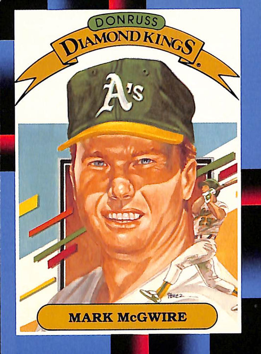FIINR Baseball Card 1987 Donruss Mark McGwire King of Kings Rookie Baseball card #1 - Rookie Card - Mint Condition