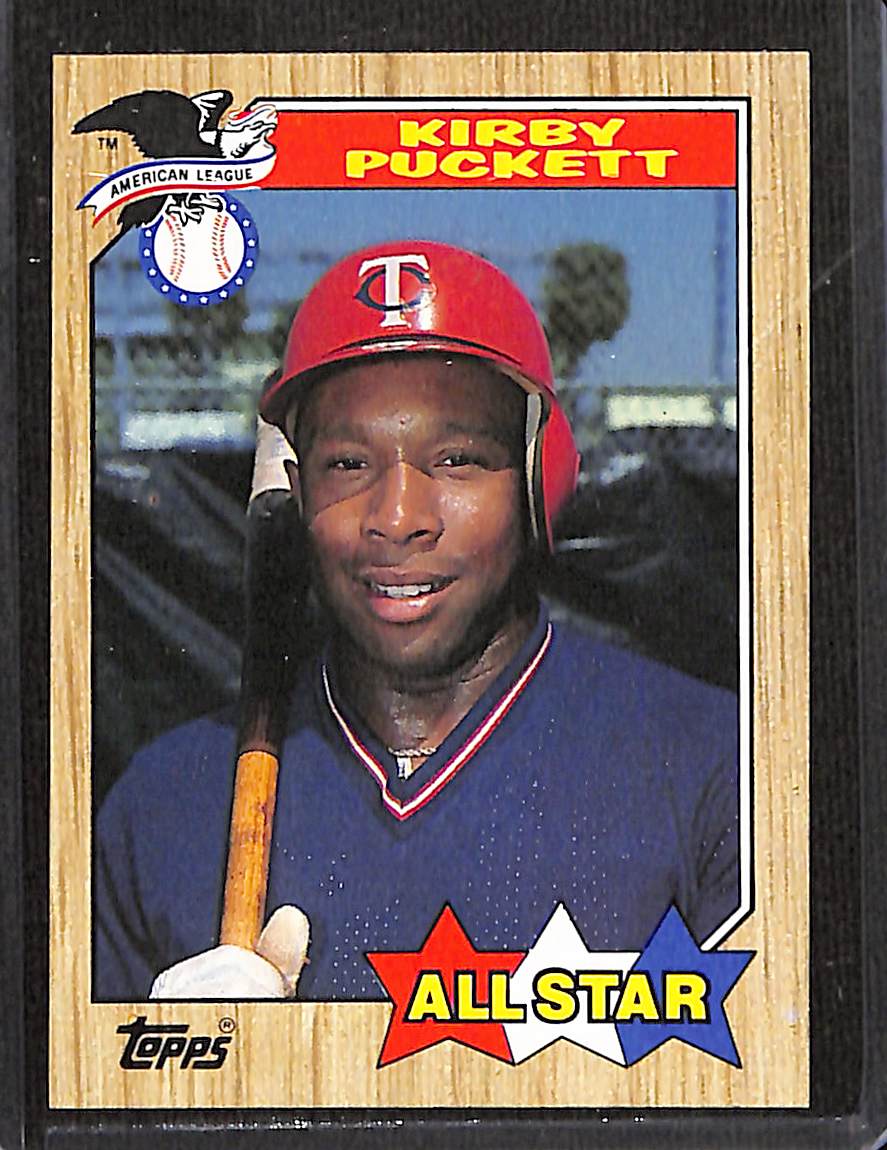 FIINR Baseball Card 1987 Topps All-Star Kirby Puckett MLB Vintage Baseball Card #611 - Mint Condition