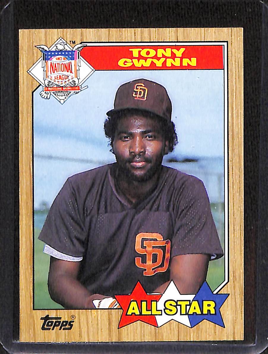 FIINR Baseball Card 1987 Topps All-Star Tony Gwynn Vintage Baseball Card #599 - Mint Condition