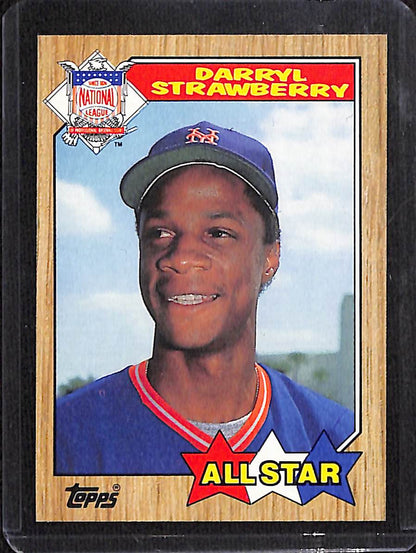 FIINR Baseball Card 1987 Topps All-Star Vintage Darryl Strawberry MLB Baseball Card #601 - Mint Condition
