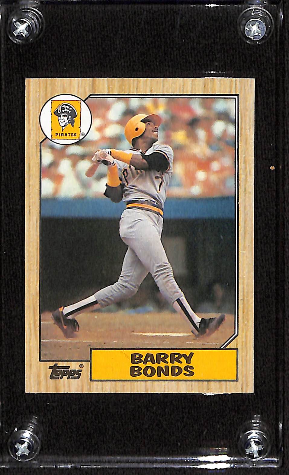FIINR Baseball Card 1987 Topps Barry Bonds Rookie Error Card - #320 - Over 6 Errors - Very Rare - Mint Condition