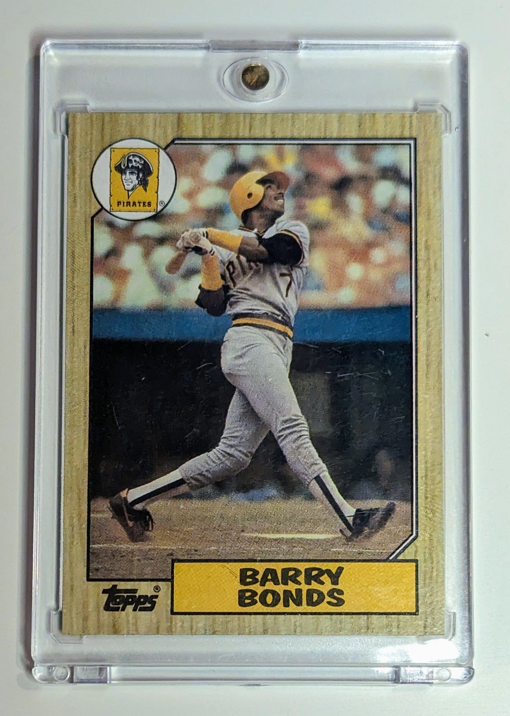 FIINR Baseball Card 1987 Topps Barry Bonds Rookie MLB Baseball Error Card #320 - Over 6 Errors - Very Rare - Mint Condition
