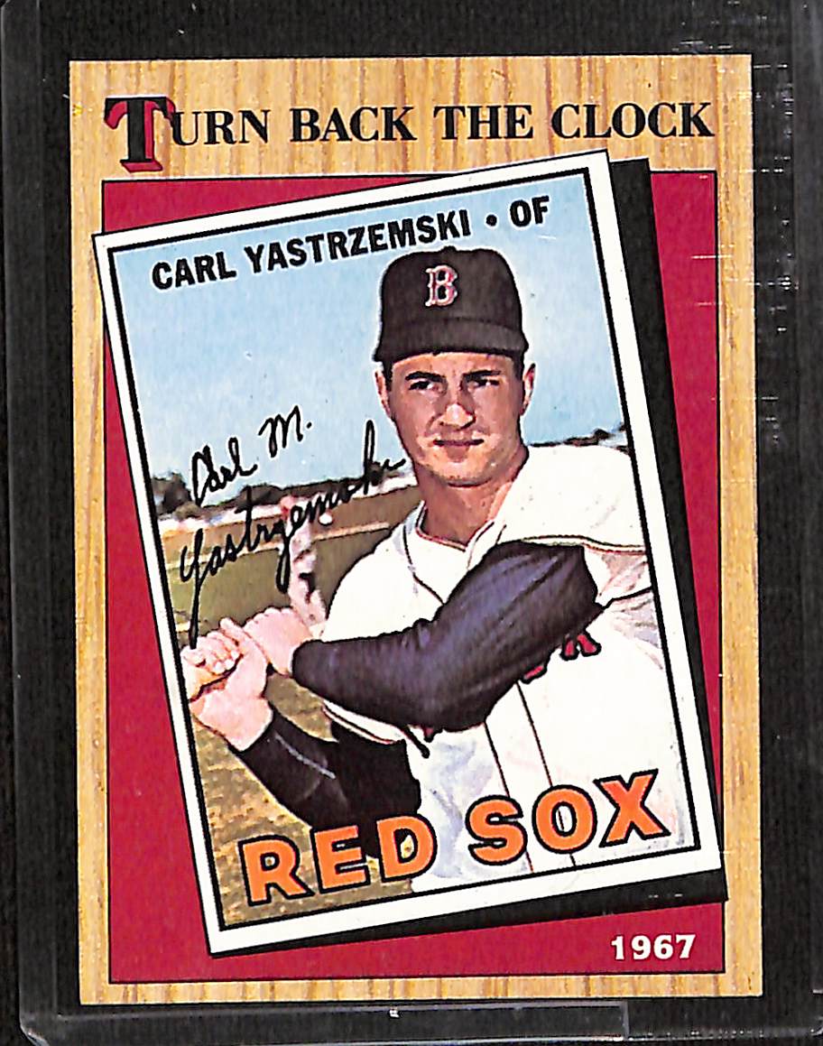 FIINR Baseball Card 1987 Topps Carl Yastrzemski Turn Back The Clock Vintage Baseball Card #314 - Mint Condition